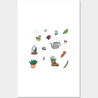 Garden items Posters and Art